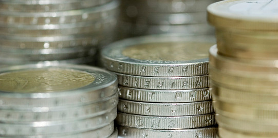 Euromünzen gestapelt Euromünzen gestapelt